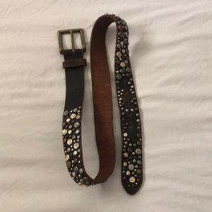 Brown Studded Belt